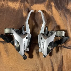 Juego de cambio de freno Shimano ST-EF50 8 velocidades palanca derecha izquierda freno V plateado 22,2 - Imagen 1 de 11