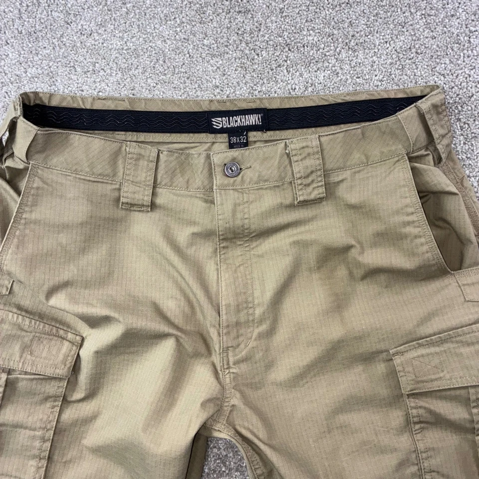 BLACKHAWK Extreme Pursuit Tactical Cargo Pants Khaki Mens 38x32 Ripstop Stretch - Image 1 of 4