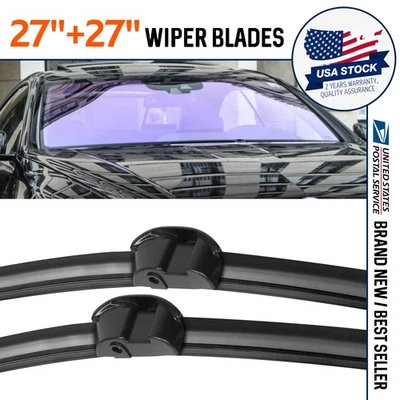 27''27" Front Windshield Wiper Blades Set For Mercedes-Benz CL65 AMG S350 S400 - Изображение 1 из 4