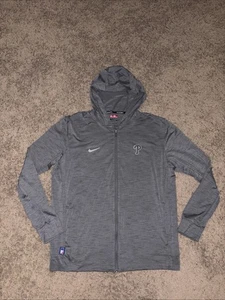 Nike Authentic Philadelphia Phillies Gray Performance Zip Up Hoodie Player Issue - Picture 1 of 11
