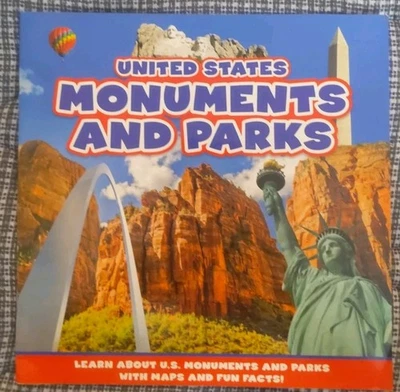 United States Monuments and Parks Book for children soft cover illustrated - Image 1 of 4