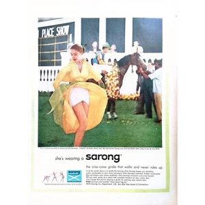 1956 Print Ad Sarong Woman’s Intimates Bras Girdles Foundations 10x13.5 - Picture 1 of 3