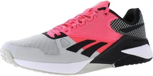 Reebok Unisex-Adult Nano 6000 Cross Trainer, Gray/Pink/Black , 10 - Picture 1 of 5