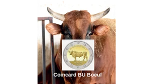 PREVENTE Coincard BU 2€ Euros Commémorative Malte 2025 ''Boeuf'' - Afbeelding 1 van 1