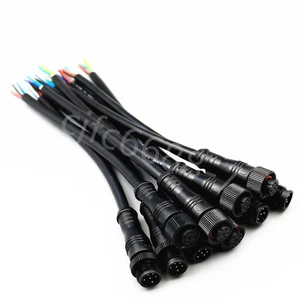 5 paia IP68 6 pin 24 AWG maschio femmina kit connettore cavo elettrico LED impermeabile - Foto 1 di 6