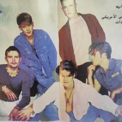 Centerfold Poster Magazine American Take That Music Band Double-Sided 15" x 11" - Image 1 of 3