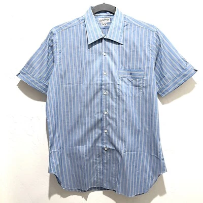 Camisa De Colección Nat Wise 1970 Tira Puesta de Sol Personalizada Con Botones Hollywood Para Hombres L Rayas Foto 1 de 4