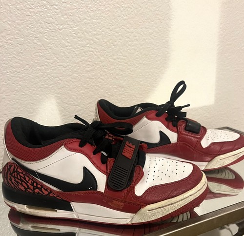 Nike Youth Air Jordan Legacy 312 basse bianche nere rosse CD9054 116 taglia 7 anni