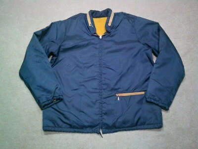 Vintage Sears Fashion Jacket Mens Large Blue 60s Tallon Swift Hooded - Image 1 of 4