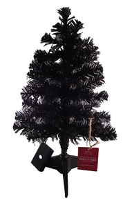 Hallmark Miniature Pre-Lit Black Christmas Tree with 30 LED lights New - Picture 1 of 1