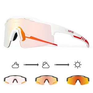 Cycling Sunglasses Outdoor Photochromic Glasses UV400 Transition Bicycle Eyewear - Picture 1 of 29
