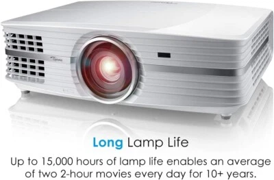 Optoma UHD60 True 4K UHD Projector, Bright 3000 Lumens 1038 Hours +Mount - Image 1 of 4