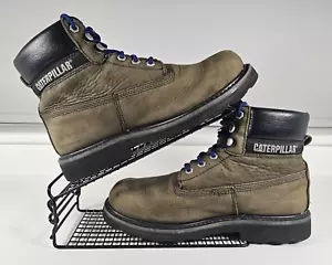 Stivali uomo Caterpillar CAT Colorado vestibilità ampia grigio pelle nabuk - Foto 1 di 13
