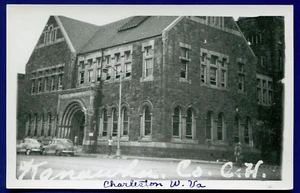 Charleston West Virginia wv County Court House real photo postcard RPPC - Picture 1 of 2
