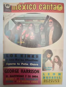 MEXICO CANTA # 354 MEXICAN MAGAZINE MARCH 1971 GEORGE HARRISON/LOS KINKS/RITMO 7 - Picture 1 of 8