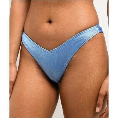 Damsel Meg Blue High Leg Bikini Bottom Size Small - Image 1 of 4
