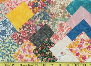 pre-cut 3" quilt squares 50 piece charm pack cotton fabric Scrappy assortment - Picture 1 of 1
