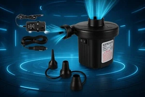 Leichte tragbare Luftpumpe aufblasbar 3 Düsen Inflator Pumpe - von Rigwig - Bild 1 von 17