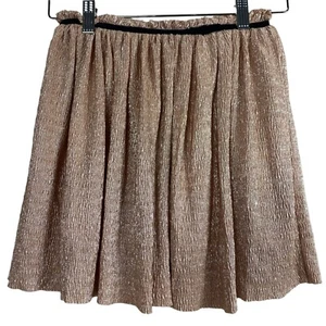 Kate Spade Gold Girls Metallic Crepe Skirt Gold Size 10 - Picture 1 of 6
