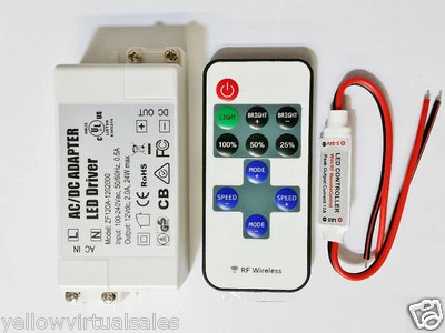 LED Driver 12V 24W 2A Power Adapter Supply CV with Wireless Controller Dimmer - Image 1 of 4
