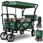 ZWROT Wózek ręczny Zielony Składany wózek ręczny Składany z dachem Wózek transportowy