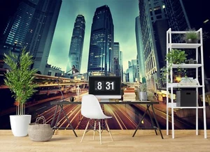 3D Autobahngebäude M288 Tapete Wandbild Selbstklebend Abnehmbare Aufkleber Amy - Picture 1 of 11