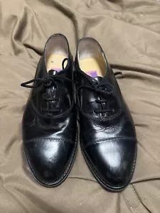 Mocasines de cuero negro Susan Bennis Warren Edwards vintage hechos a mano para mujer 8,5 - Imagen 1 de 7