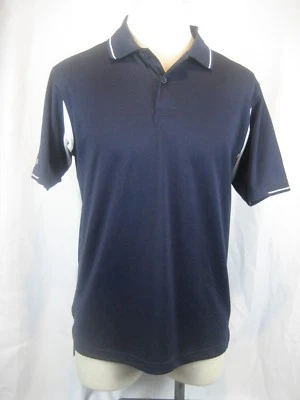 Men's Holloway Dry-Excel Navy/White Poly Knit Golf Polo SS Casual Shirt size M - Image 1 of 4