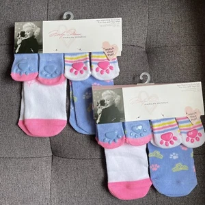 MARILYN MONROE Girl's 4 PC MATCHING LO CUT SOCKS FOR YOU AND YOUR PET NWT - Picture 1 of 6