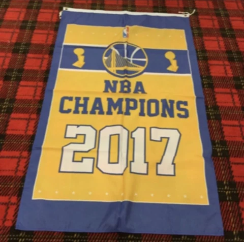 Brand New Golden State Warriors 5 foot by 3 foot flag Cover