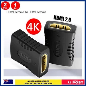 HDMI Female to Female Adapter Extender Joiner Coupler Cable Connector HDTV 4K - Picture 1 of 12
