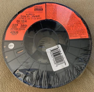 Chicago Electric Mig Schweißen MASSIVER Draht ER70S-6 0,035 Durchmesser 10 Pfund Rolle ZERTIFIKAT - Bild 1 von 4