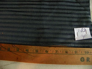 Black Gray Stripe Nylon Fabric / Upholstery Fabric 1 Yard R82 - Picture 1 of 1