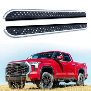 Barra Nerf de pedal de peldaño lateral fija apta para Toyota Tundra 2022 23 24 25 - Imagen 1 de 7