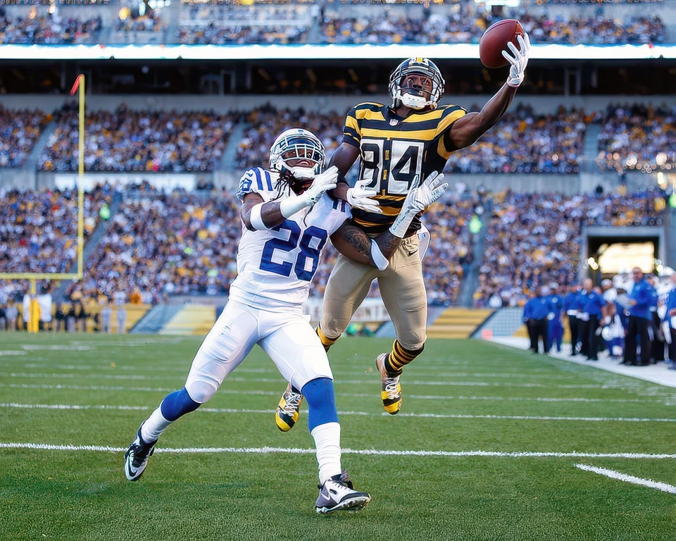 Impresión fotográfica brillante 21 Antonio Brown #84 Pittsburgh Steelers NFL 8"X10" Foto 1 de 1