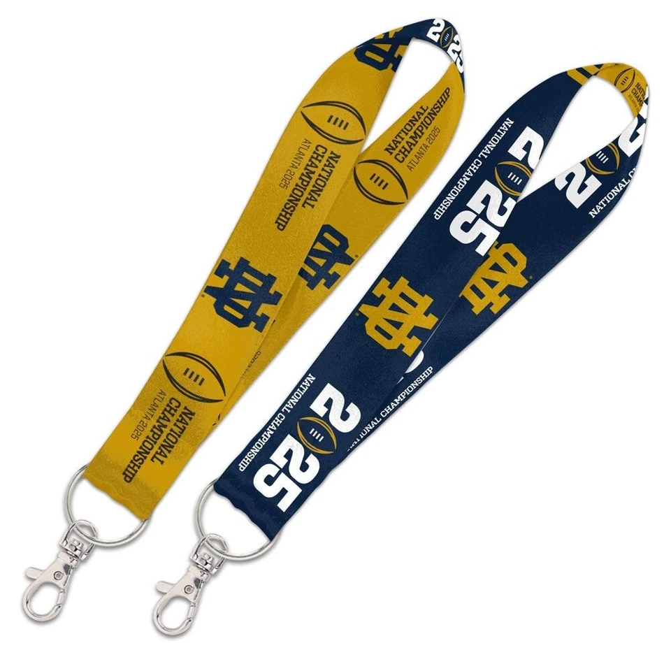 2025 Notre Dame Irish National Championship Lanyard Orange Bowl Champions CFP - Image 1 of 1