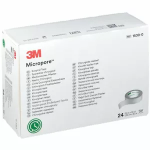 3M Micropore Surgical Tape 24 ROLLS 12MM x 9.1M TM15300 - Picture 1 of 3
