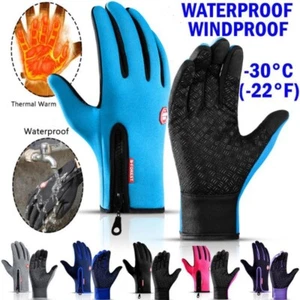 Winter Gloves Men Women Touch Screen Gloves Waterproof Windproof Thermal Gloves - Picture 1 of 21
