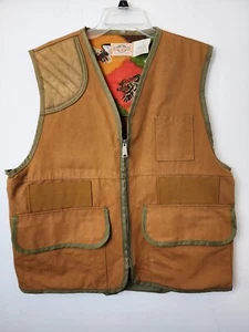 Vintage SafTbak Hunting Outdoorsman Canvas Vest Jacket Size LARGE USA - Picture 1 of 8