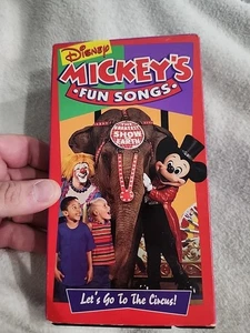 Sing Along Songs - Mickeys Fun Songs: Lets Go to the Circus (VHS, 1994) Works - Imagen 1 de 8