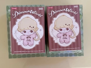 POP MART Dimoo Crush on Coffee Portachiavi Peluche Volto Morbido Sale Marino Crema Latte - Foto 1 di 8