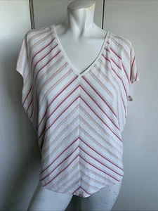 WHBM Gr. Medium ärmellos rosa V-Ausschnitt Pullover T-Shirt Bluse - Bild 1 von 5