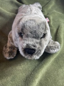 Douglas Seal Plush Cuddle Toy 10" Stuffed Animal Gray Soft Sea Lion Ocean 13" In - Picture 1 of 5