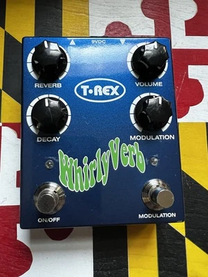 T-Rex Engineering Whirly Verb Digital Reverb Modulation Guitar Effect Pedal - Image 1 of 3