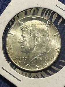 1964 Kennedy Half Dollar Silver 90% - Picture 1 of 2