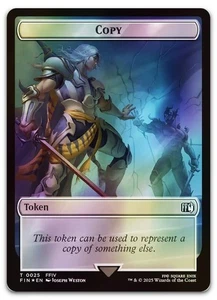 Copy (0025) // Moogle (0034) Double-Sided Token (Surge Foil) NM Final Fantasy - Picture 1 of 1