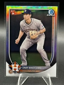 2025 Bowman Chrome Shay Whitcomb Red Refractor RC Rookie Redemption - Picture 1 of 2