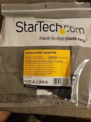 StarTech DP2VGA2 Display Port to VGA Video Adapter - Black - Image 1 of 4
