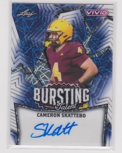 CAMERON Cam SKATTEBO 2025 Leaf Vivid Bursting with Talent Blue Auto #1/6 TA-CS1 - Picture 1 of 2