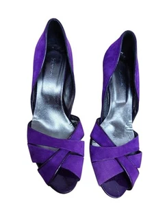 Hobbs Purple Shoes Open Toe High Heels Party Races Wedding Size UK6.5 EU40 - Picture 1 of 7